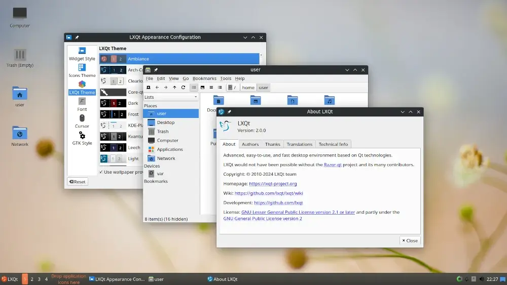 LXQT Desktop