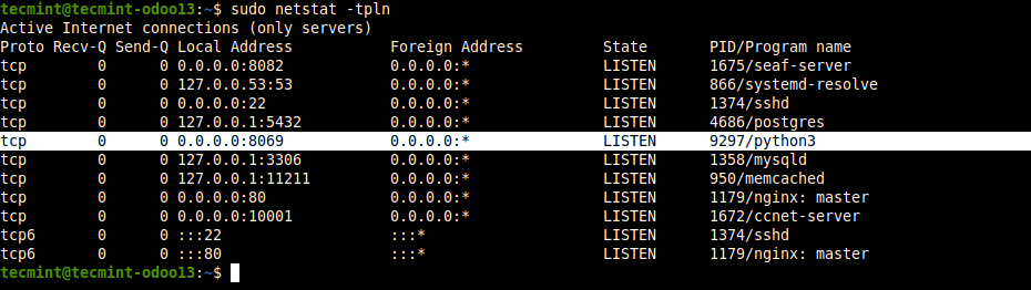 Verify Odoo Port