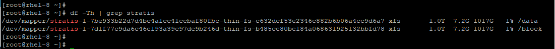 Verify Stratis Mount Points