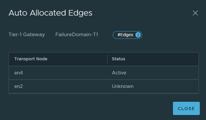 VMware NSX active edge node failure