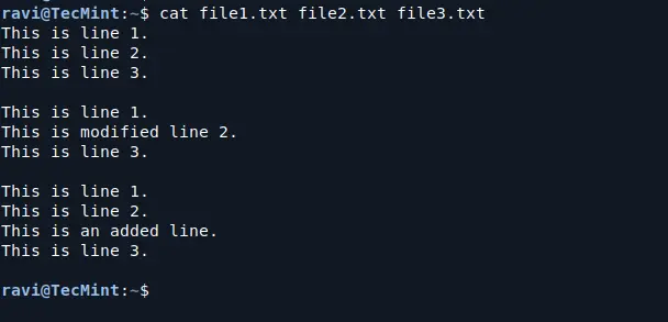 How to Use diff3 Command for File Merging in Linux