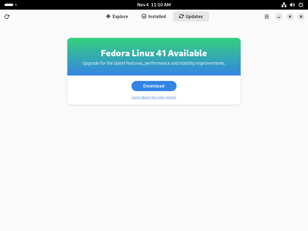 Download Fedora 41 Updates