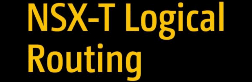 My First Book – NSX-T Logical Routing!