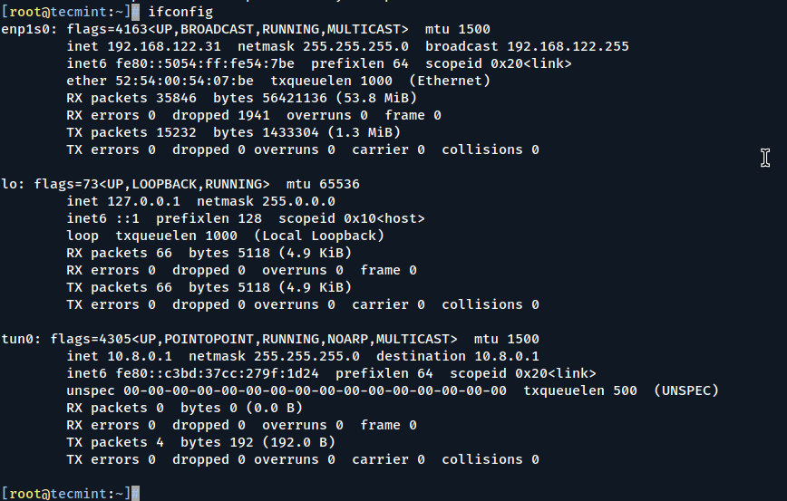 OpenVPN Tunnel Network