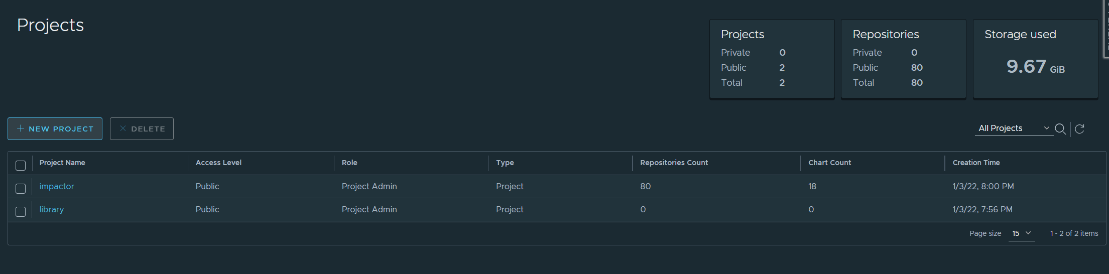 nsx napp harbor projects repo