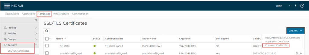 avi nsx-alb controller certificate