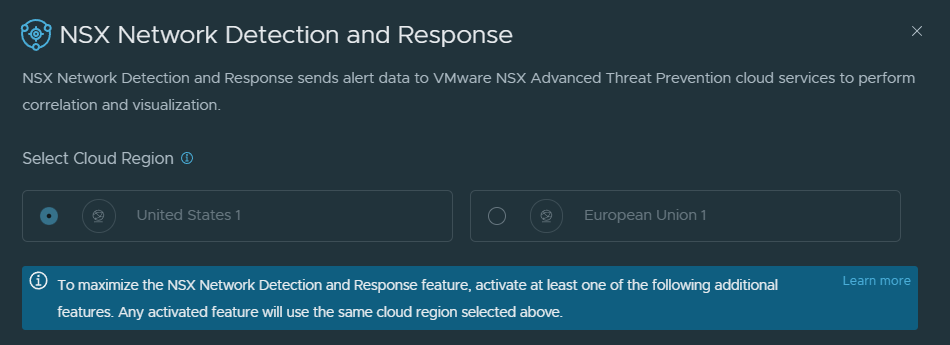 napp deploy NDR regions