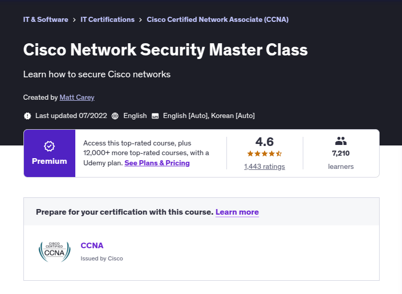 Cisco Network Security Master Class