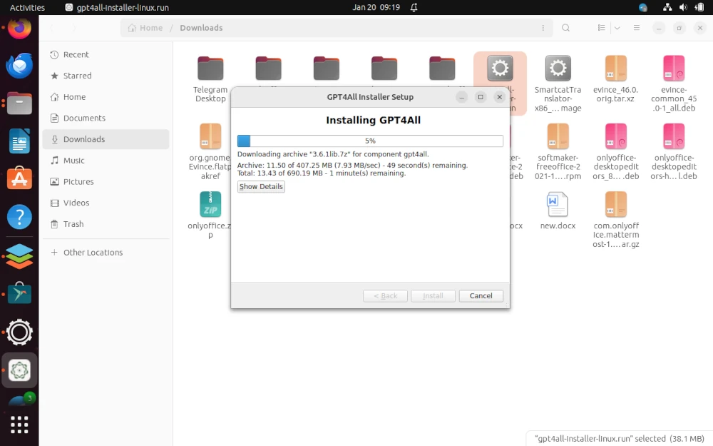 Install GPT4ALL in Ubuntu