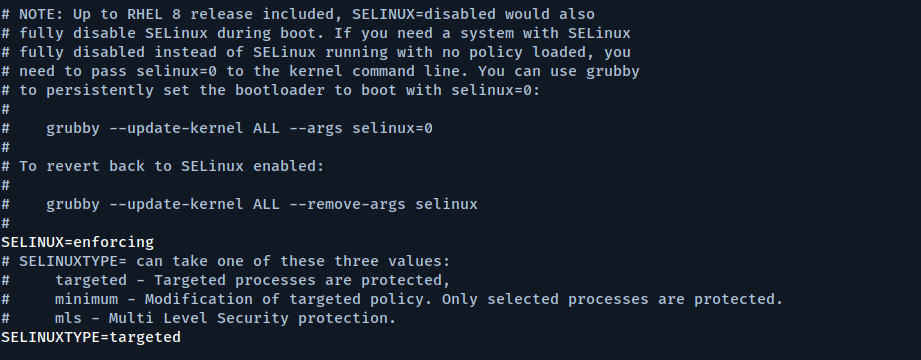 Enable SELinux Enforcing Mode