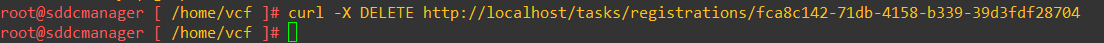 using api to remove old tasks from sddc manager