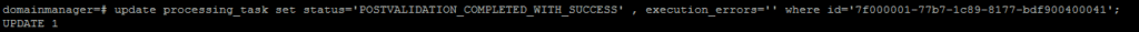 sddc manager postgres mark failed task successful