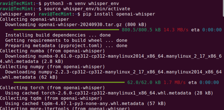 Running Whisper AI for Real-Time Speech-to-Text on Linux