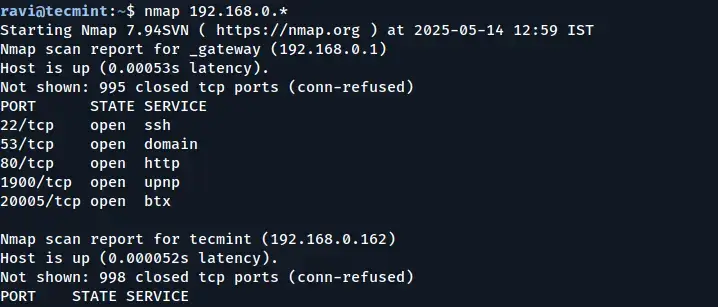 Scanning a Subnet Range with Nmap