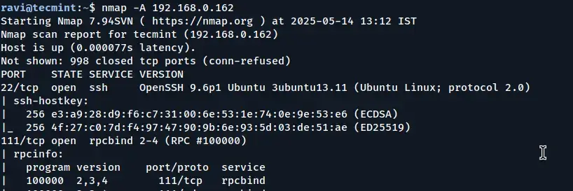Scan OS Information with Nmap