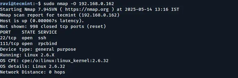 Identify Remote Host Operating Systems