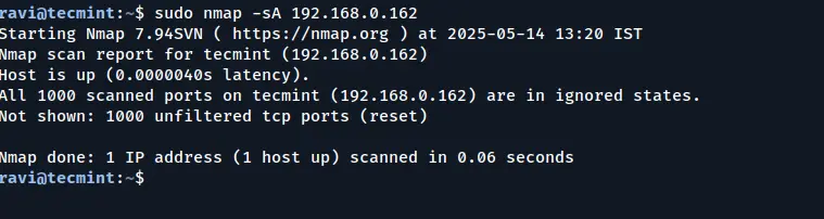 Detecting Firewalls Using Nmap