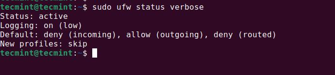 Listing UFW Rules