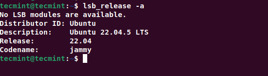 Verify Ubuntu 22.04 Upgrade