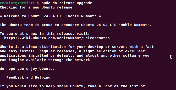 Upgrade Process to Ubuntu 24.04
