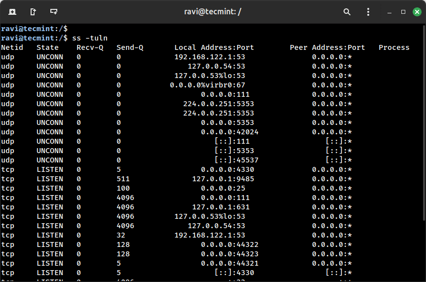Check Network Connections