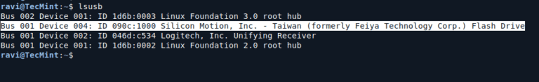 How to Reset USB Device Using Command Line in Linux
