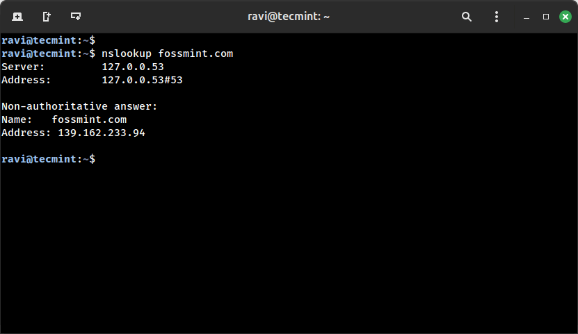 Query Domain DNS Server