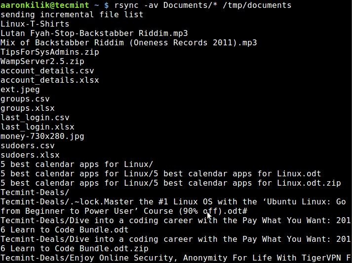How to Sync New and Changed Files Using ‘rsync’ Command