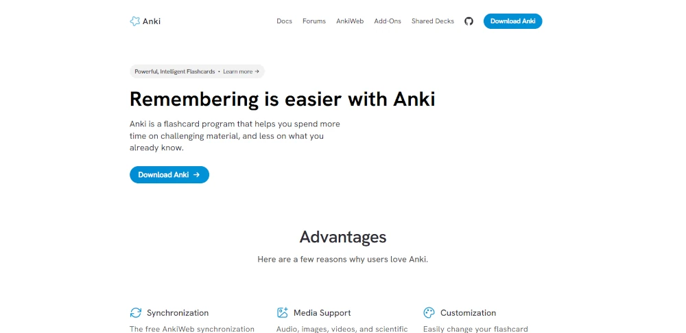 Anki - Flashcard Program