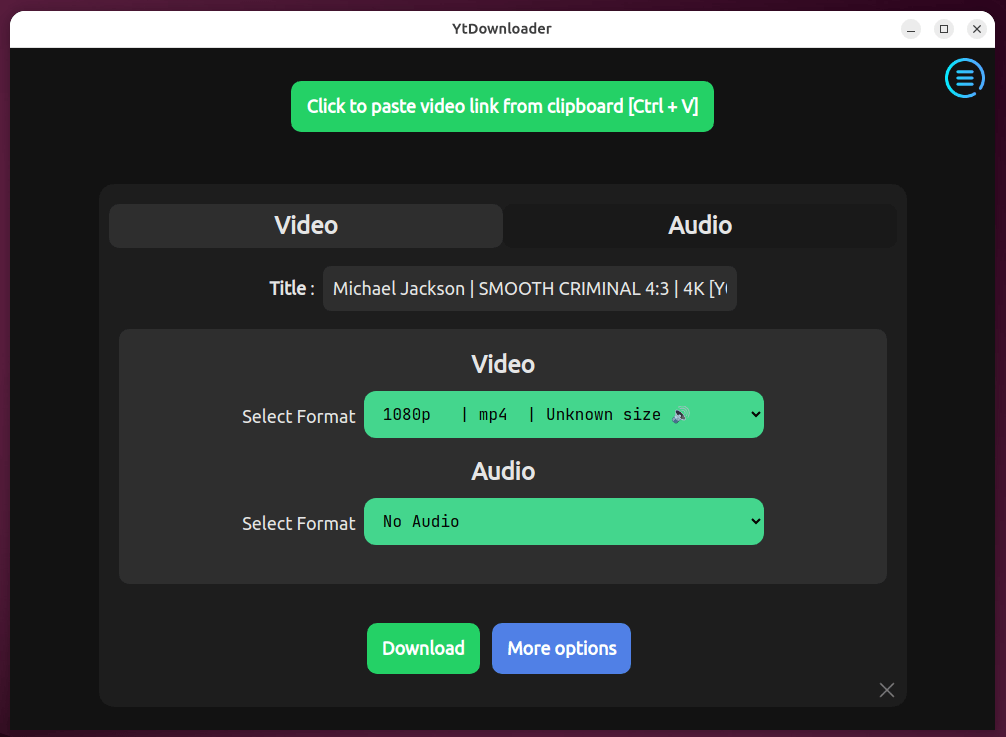 ytDownloader - Download Youtube Video