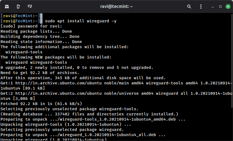 How to Setup WireGuard VPN Server with WireGuard-UI on Ubuntu