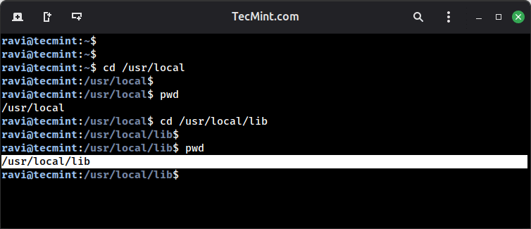 Switching to Sub Directory