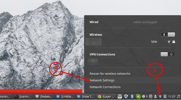 Access Network Settings