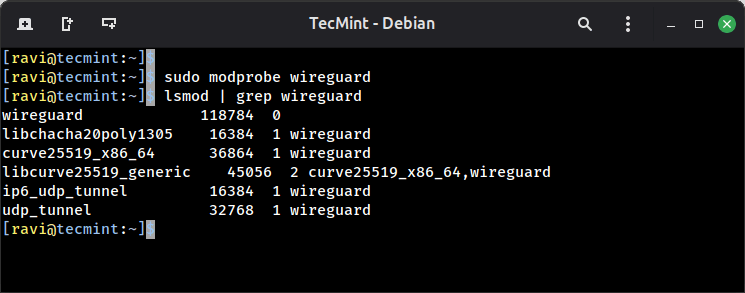 Check WireGuard Kernel Module