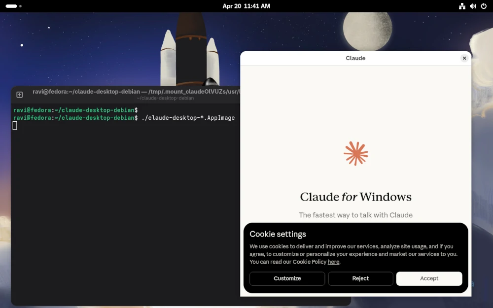 Claude Desktop on Fedora