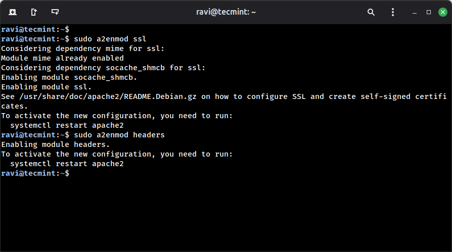 Enable HTTPS Support with mod_ssl