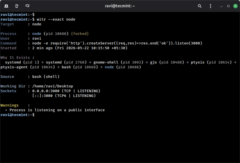 witr: A Tool That Explains Why a Linux Process Is Running