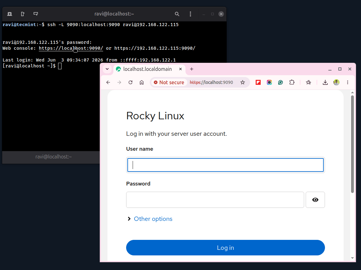 Remote Access to Cockpit Using SSH Tunnel