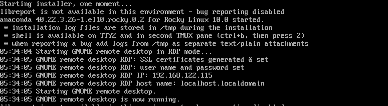 Get the RDP Connection Details from the Console