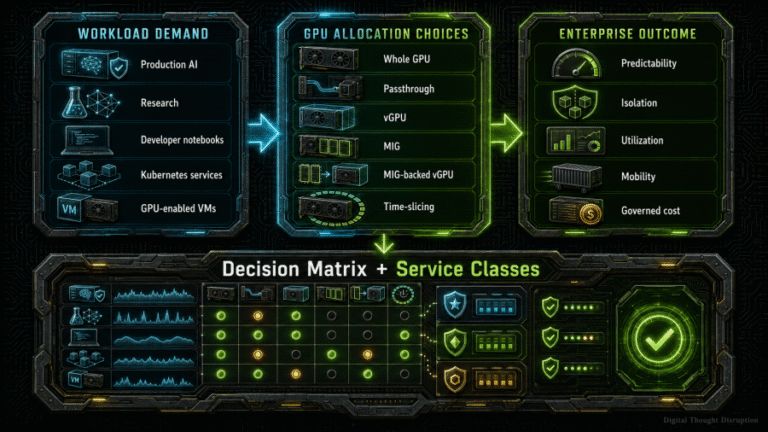 Whole GPU, Passthrough, vGPU, MIG, or Time Slicing? The Enterprise GPU Allocation Decision Matrix