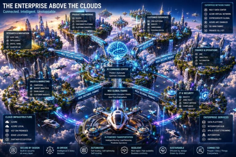 The Enterprise Above the Clouds: Designing an AI-Driven Hybrid Operating Model Across NSX, Azure, and VCF