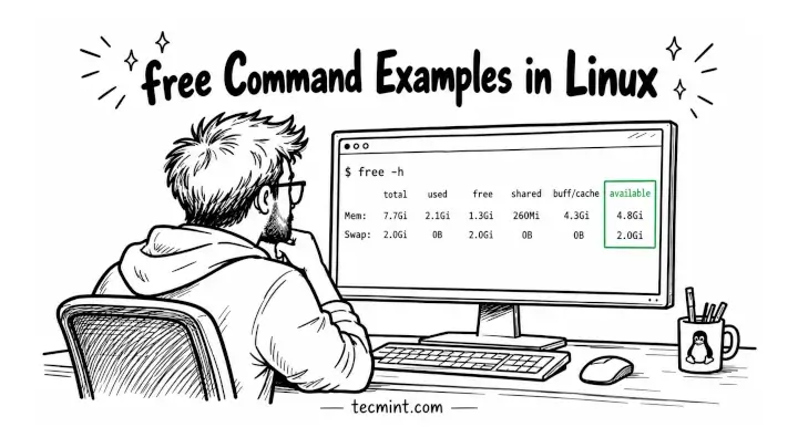12 free Command Examples to Check Memory Usage in Linux