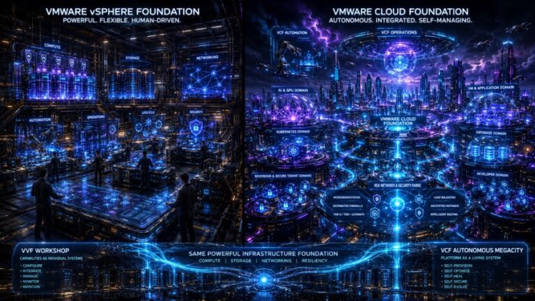 VMware vSphere Foundation 9.1 vs. VMware Cloud Foundation 9.1: Which Operating Model Fits?