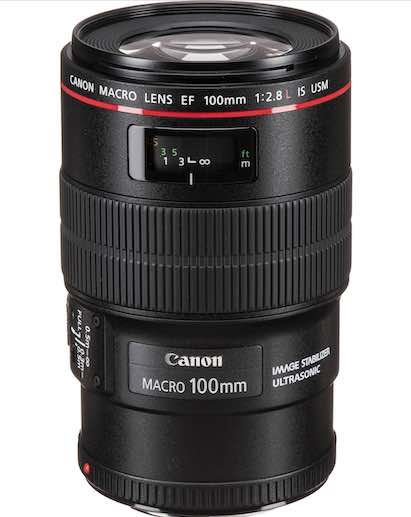 Photo of a Canon Macro 100mm lens from B&H Photo